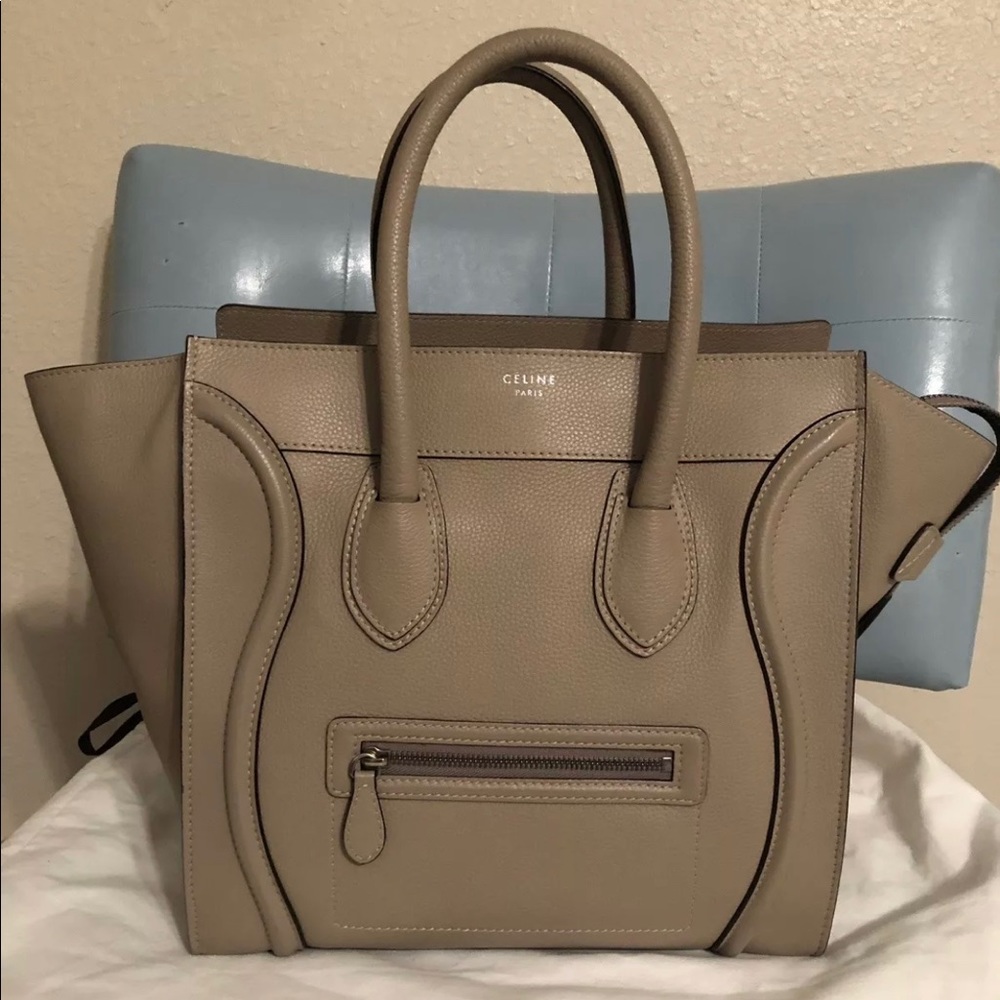 Celine Drum leather mini luggage